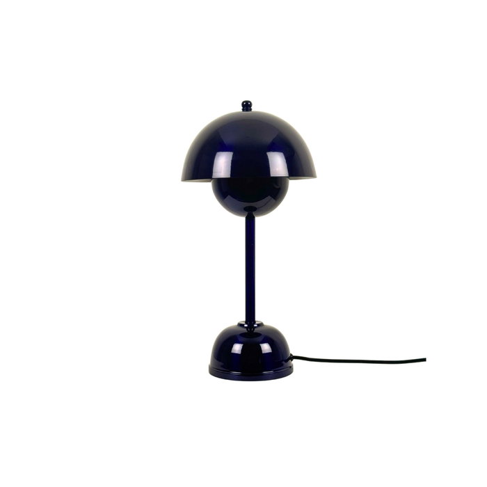 Opviq Lámpara de mesa azul marino con cuerpo de metal Opviq Lámpara de mesa azul marino con cuerpo de metal